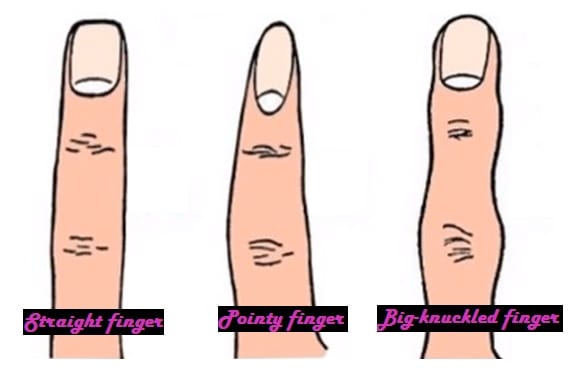 how your finger shape represents your personality