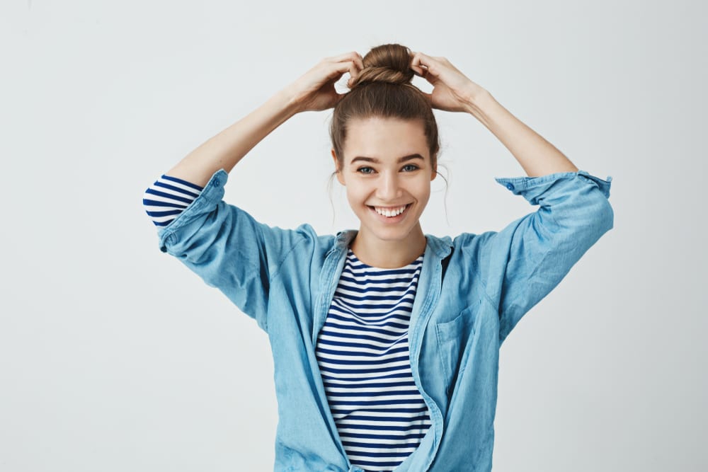 How to Appear Taller and Slimmer: Buns and Top Knots