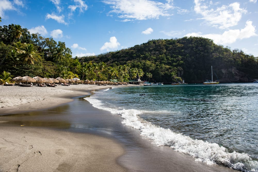 Beaches With Black Sand - Anse Chastanet