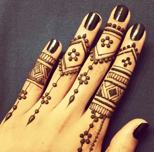 30+ Easy Henna Mehndi Designs that you can Draw yourself - Listaka